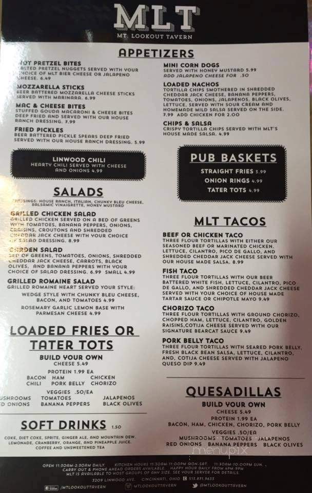 Million's Cafe - Cincinnati, OH menu_pic