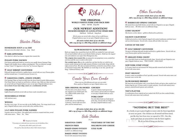 Montgomery Inn-Boat House - Cincinnati, OH menu_pic