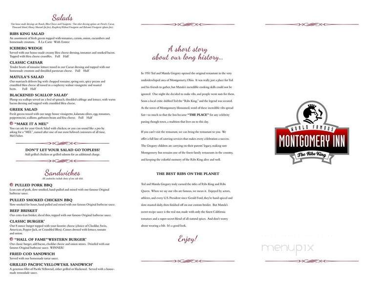 Montgomery Inn-Boat House - Cincinnati, OH menu_pic