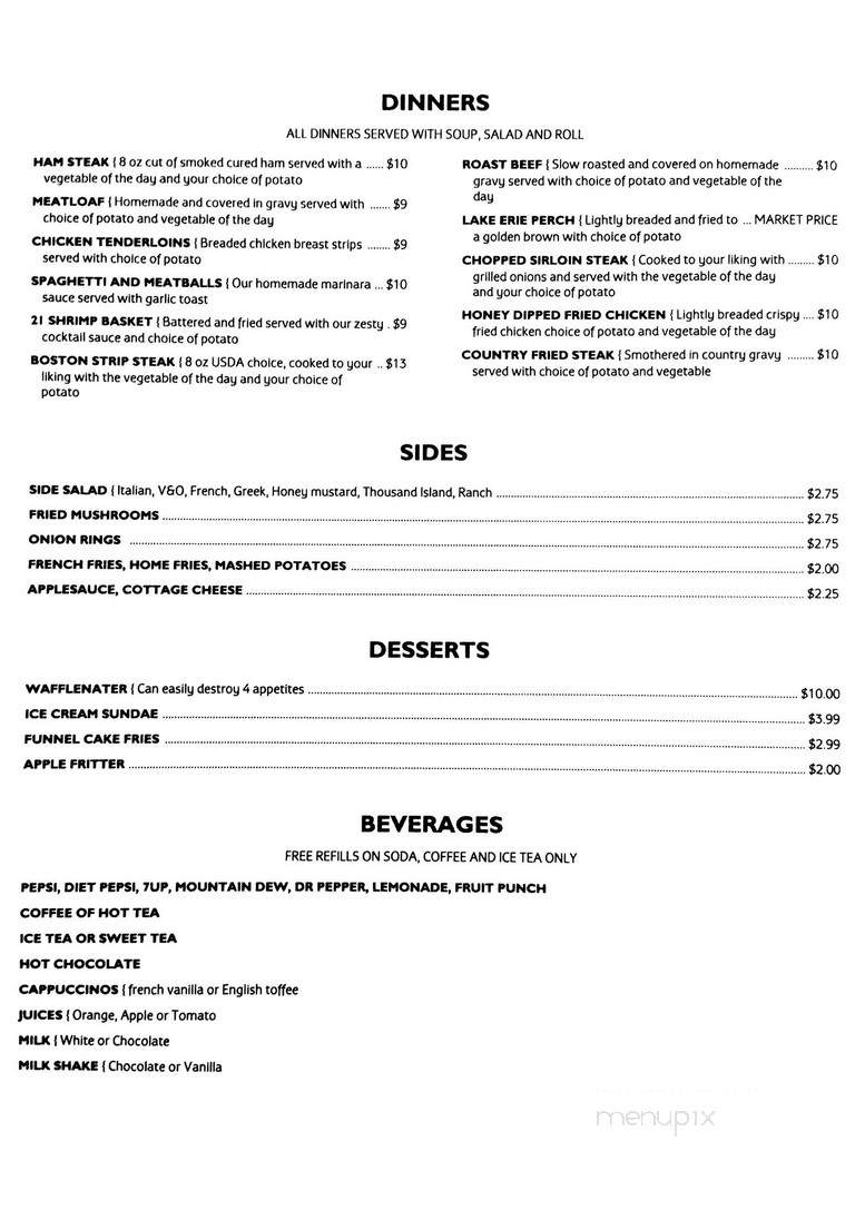 Nest Restaurant - Vermilion, OH menu_pic