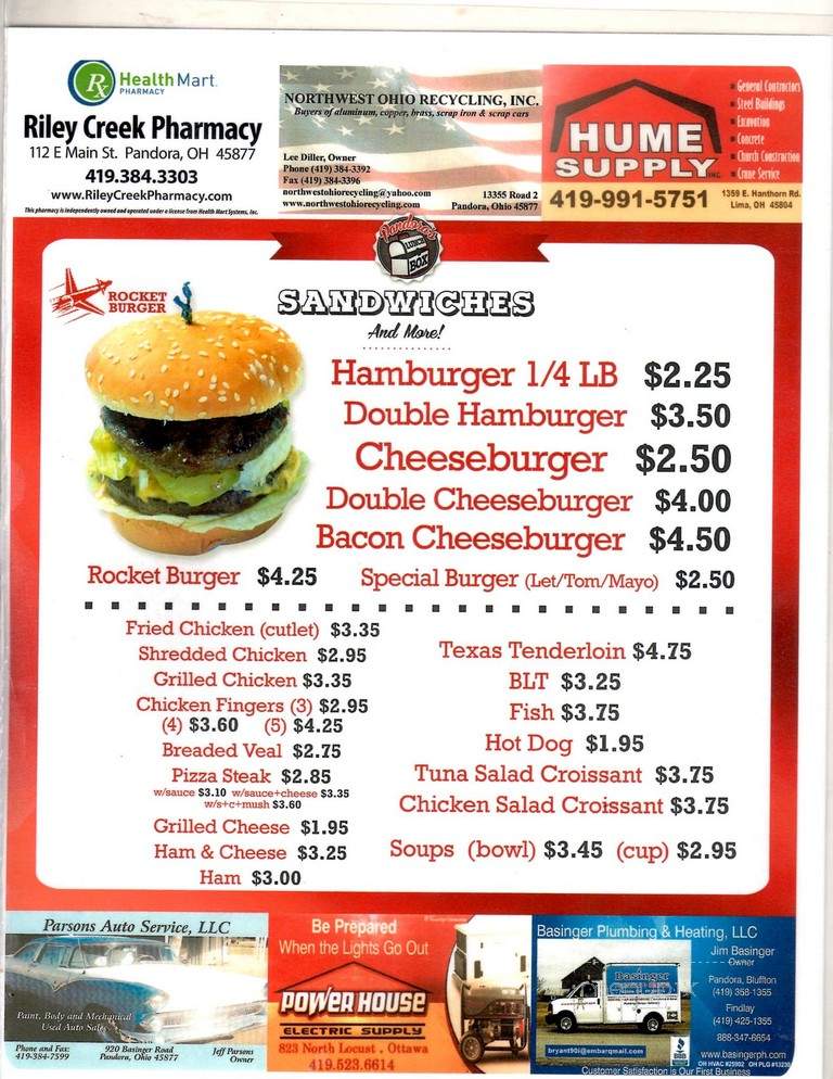 Pandora's Lunch Box - Pandora, OH menu_pic