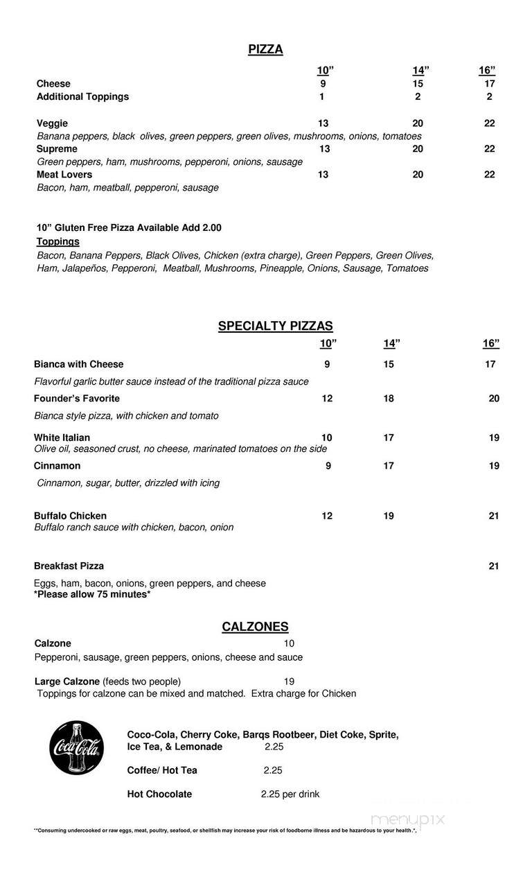 Pasquale's Pizza & Pasta House - Westerville, OH menu_pic