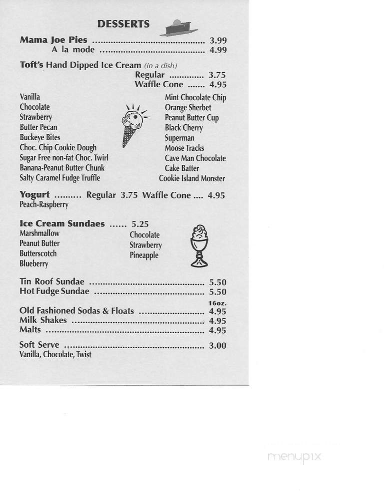 Patio Restaurant - Lakeside Marblehead, OH menu_pic