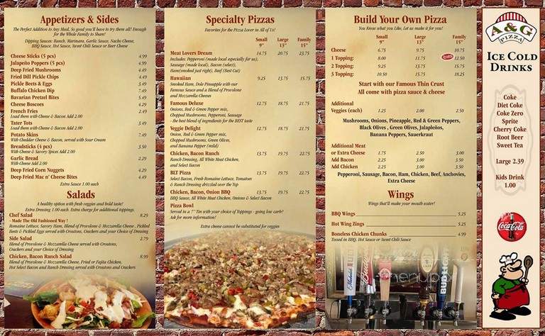 Pizza Hotline Bistro - Franklin, OH menu_pic