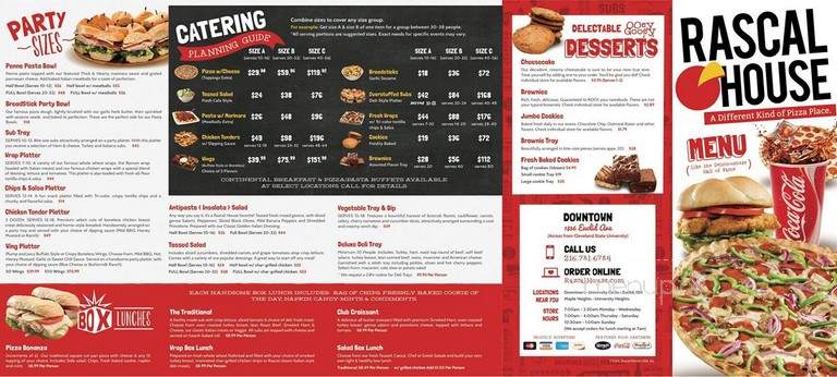 Rascal House - Cleveland, OH menu_pic