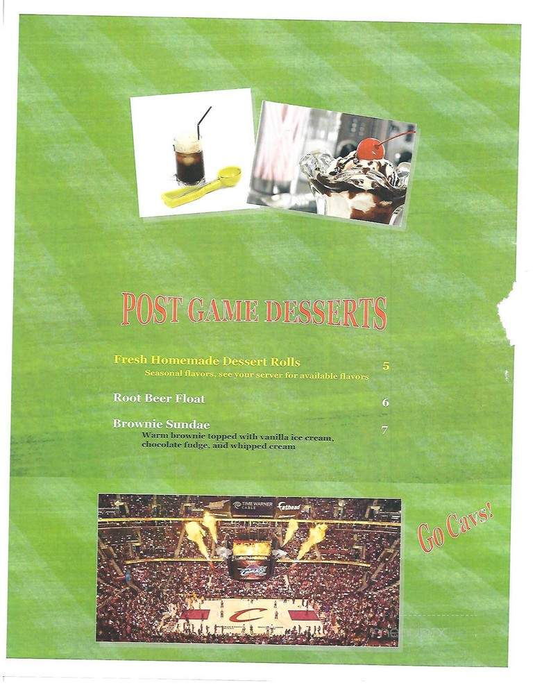 Stadium Grill - Mentor, OH menu_pic