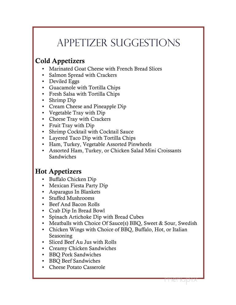 Susie's Lunch - Bryan, OH menu_pic