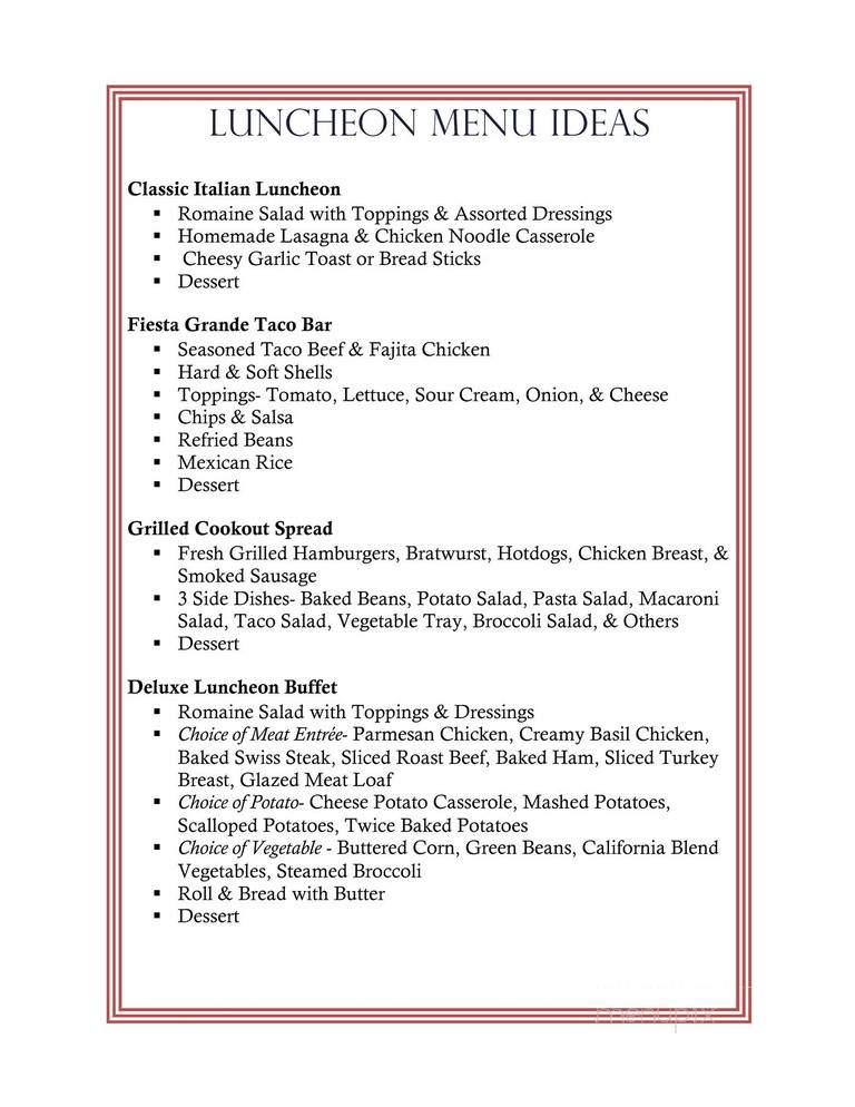 Susie's Lunch - Bryan, OH menu_pic