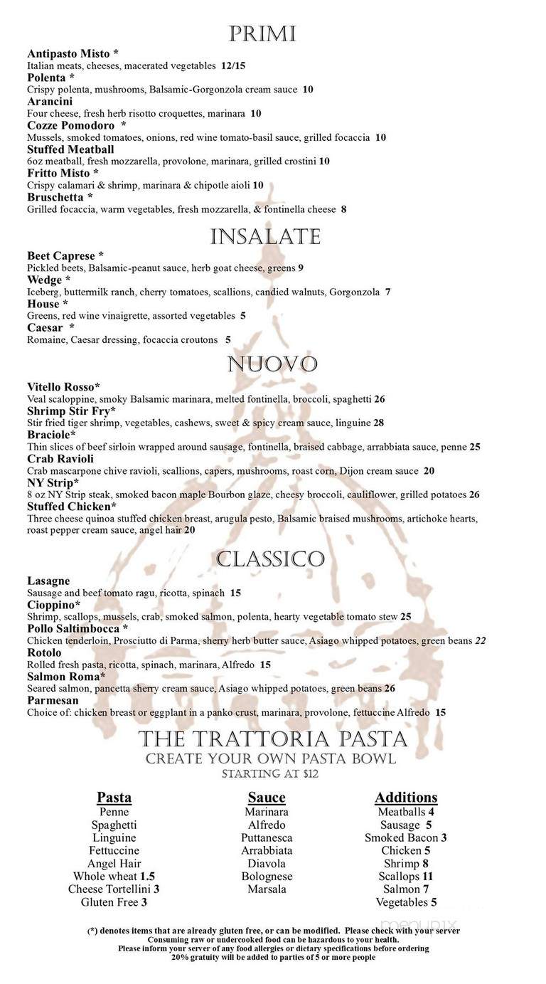 Trattoria Roma - Columbus, OH menu_pic