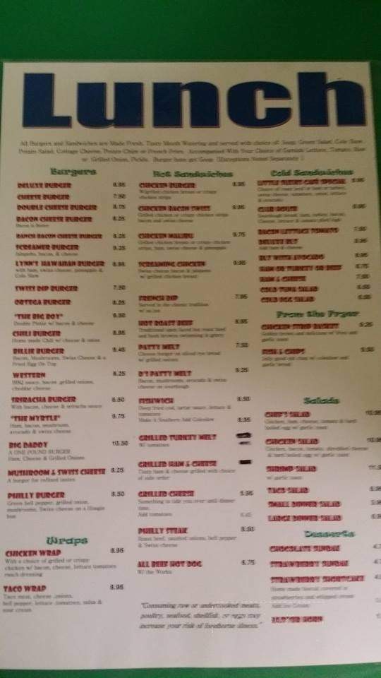 Little Suzies - Myrtle Creek, OR menu_pic