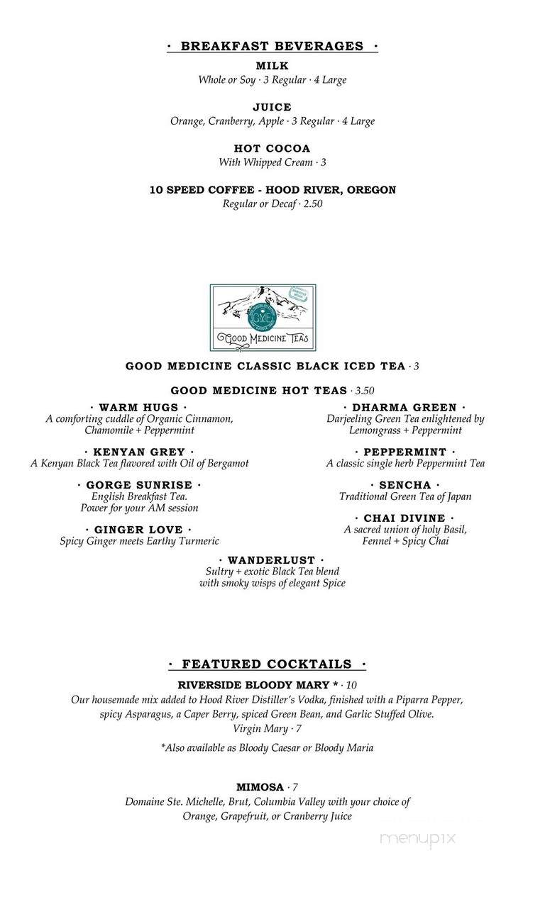 Riverside Grill - Hood River, OR menu_pic