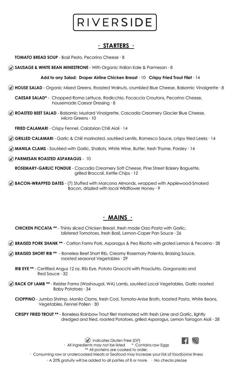 Riverside Grill - Hood River, OR menu_pic