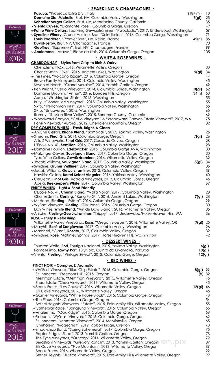 Riverside Grill - Hood River, OR menu_pic