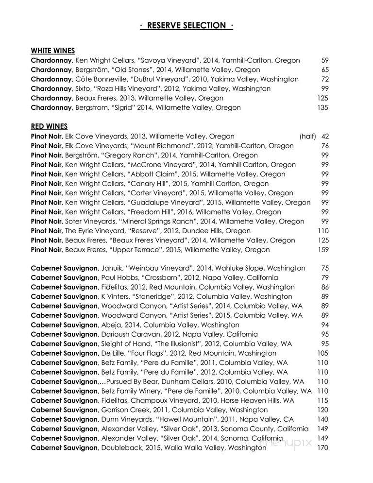 Riverside Grill - Hood River, OR menu_pic