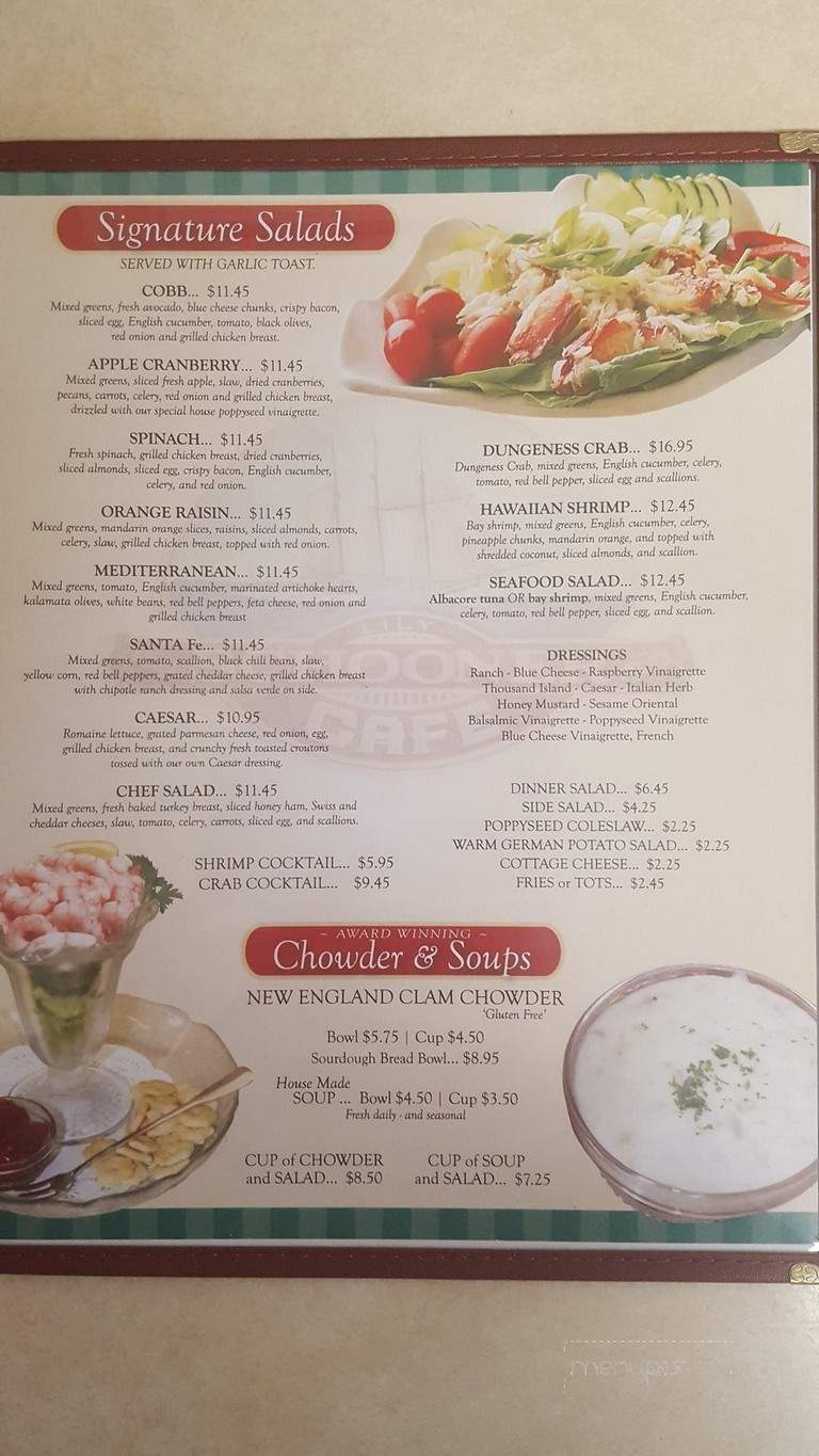 Schooner Inn Cafe - Reedsport, OR menu_pic
