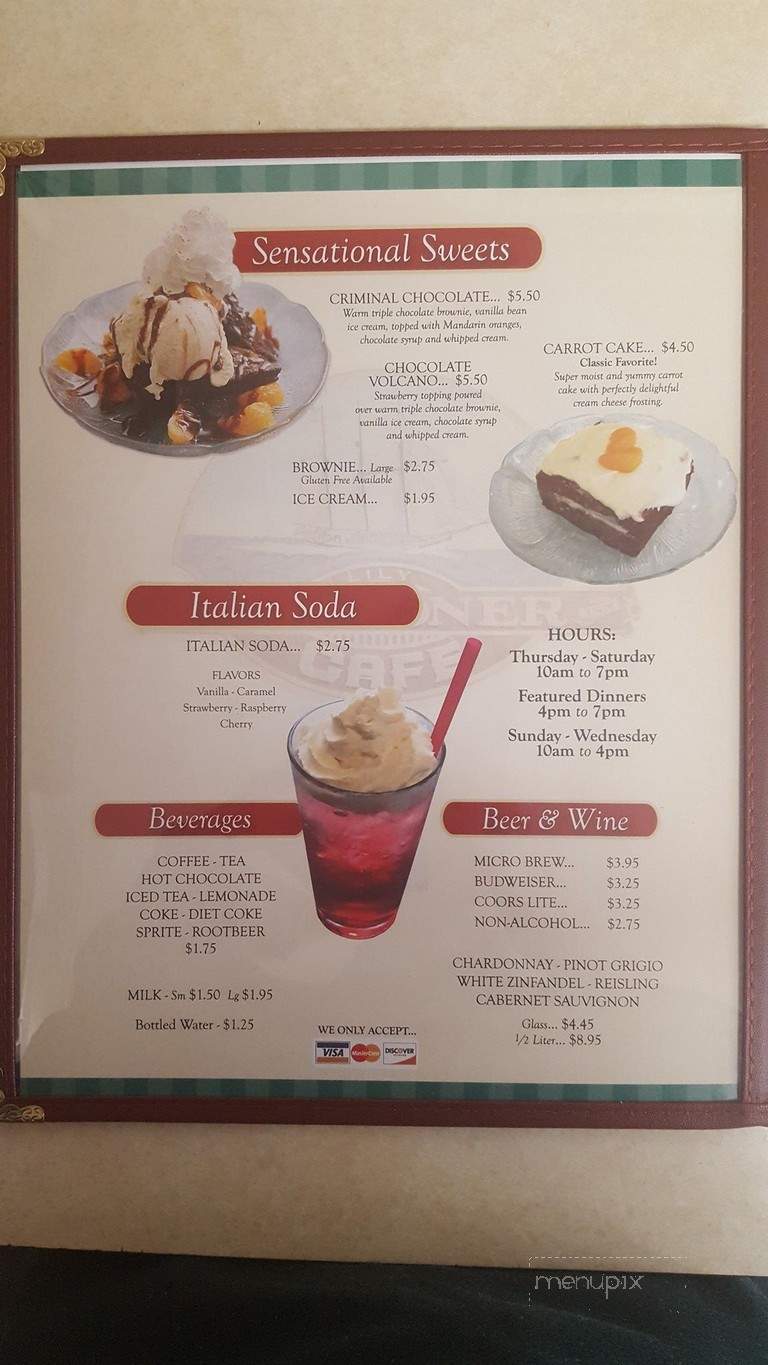 Schooner Inn Cafe - Reedsport, OR menu_pic
