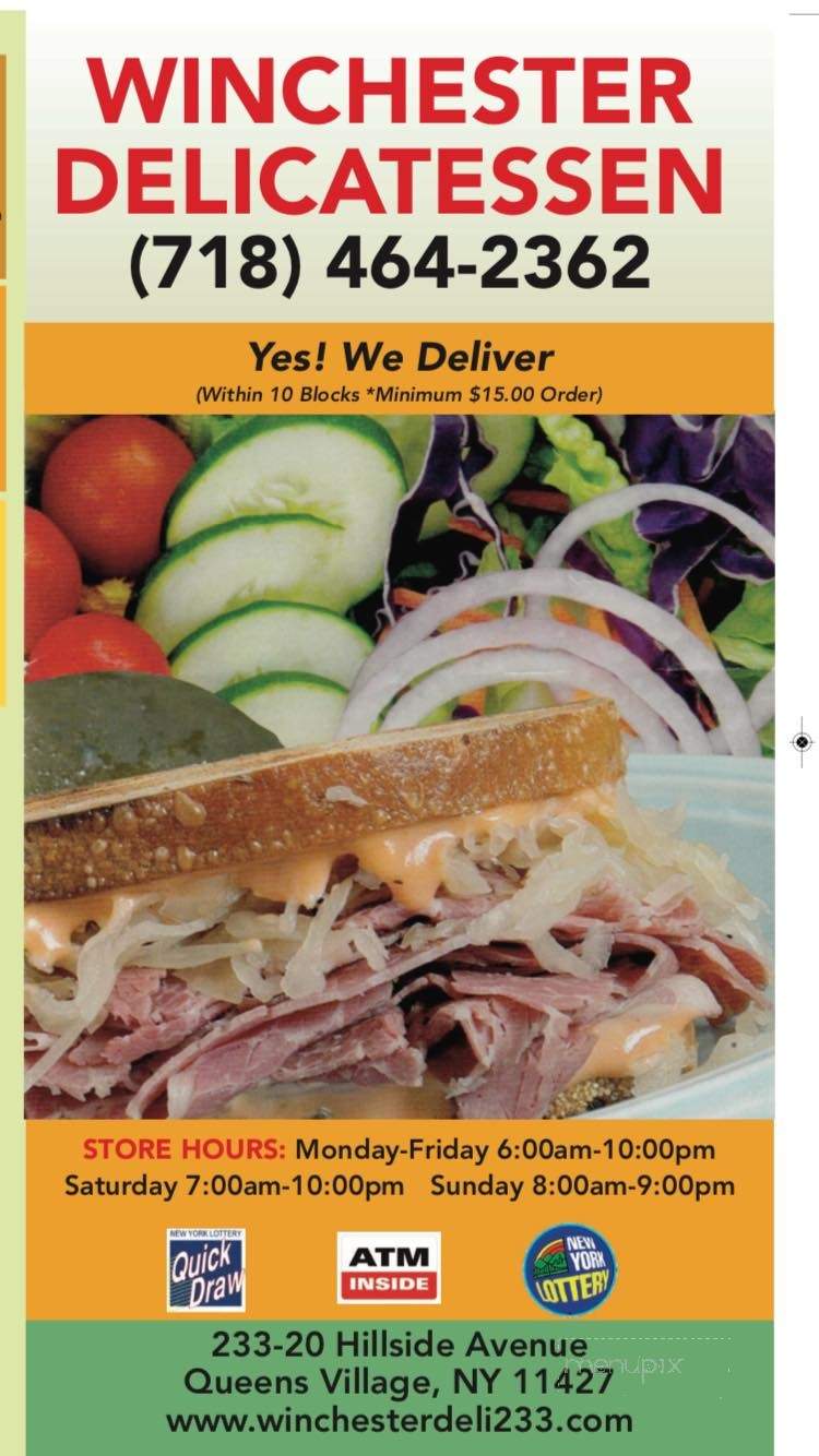 Winchester Deli - Winchester, OR menu_pic