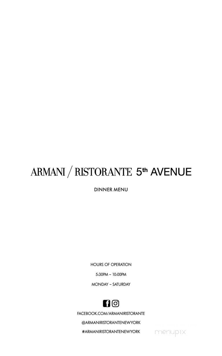 Armani Ristorante - New York, NY