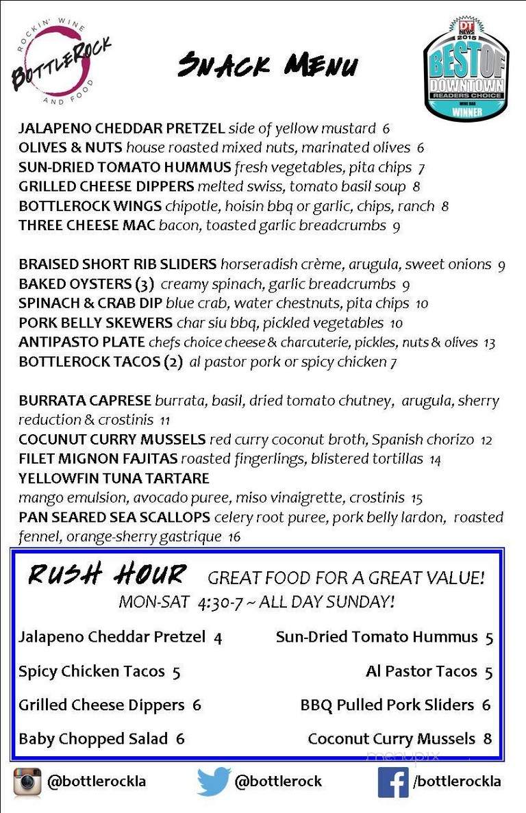 BottleRock - Los Angeles, CA menu_pic