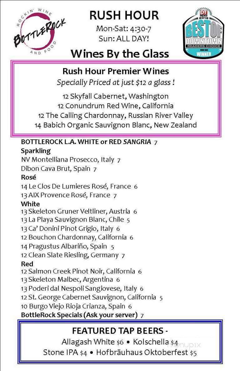 BottleRock - Los Angeles, CA menu_pic