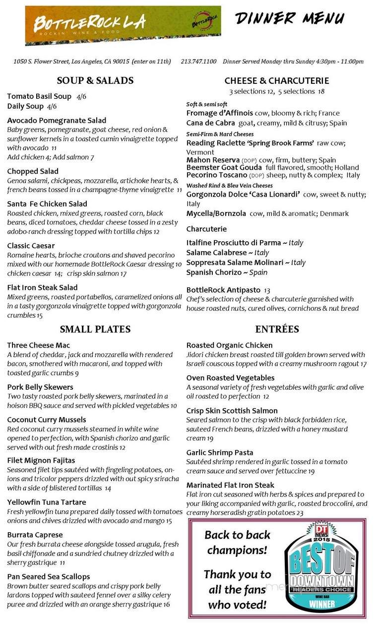 BottleRock - Los Angeles, CA menu_pic