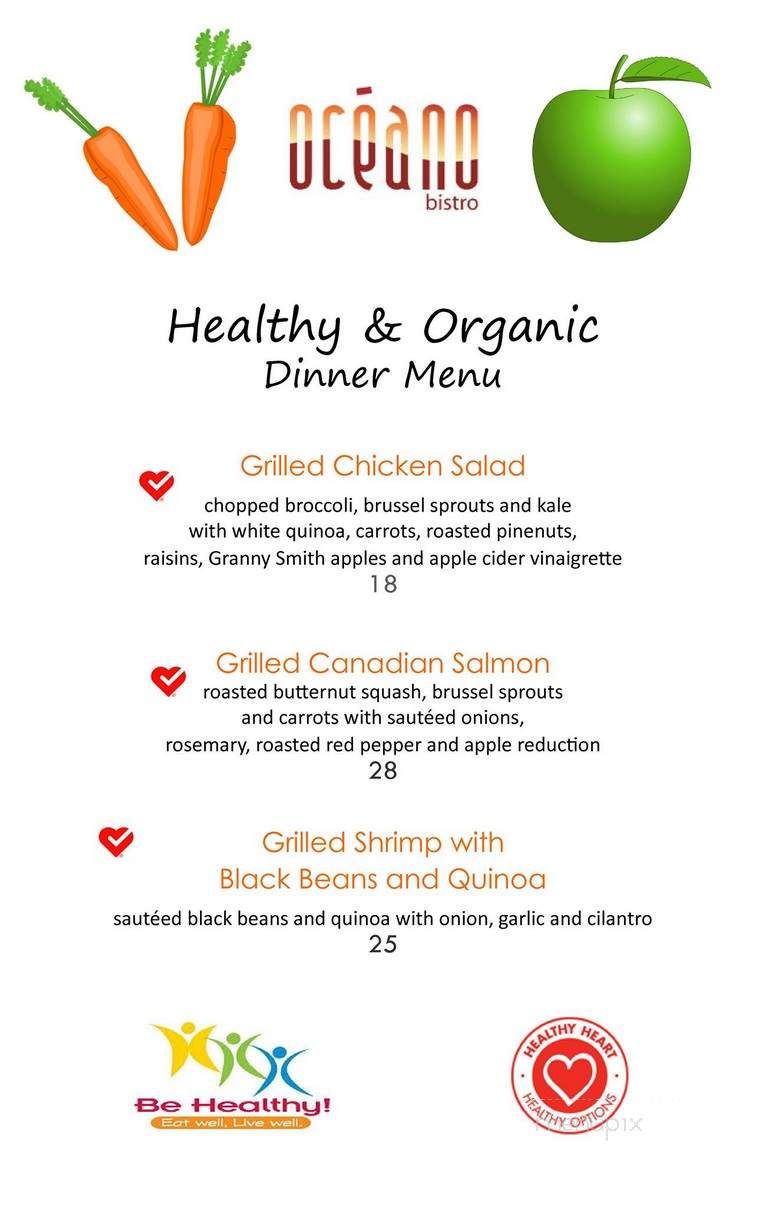 Oceano Bistro - Clayton, MO menu_pic