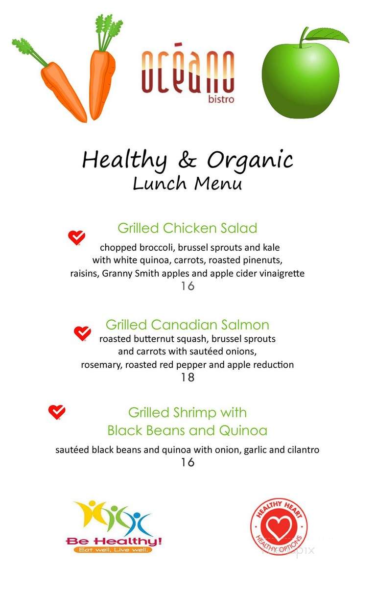 Oceano Bistro - Clayton, MO menu_pic
