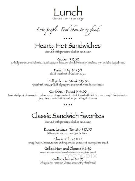Grand View Cafe - Sutton, AK menu_pic