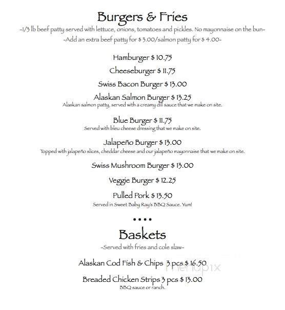 Grand View Cafe - Sutton, AK menu_pic