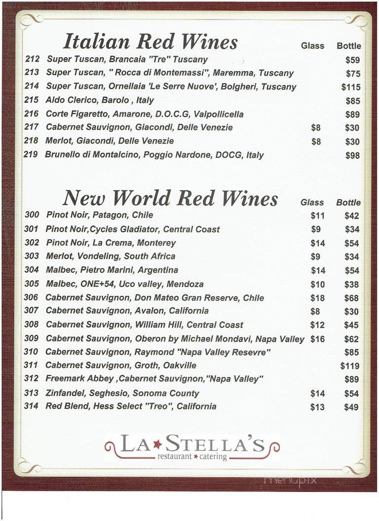 LaStella's Restaurant - Boca Raton, FL menu_pic
