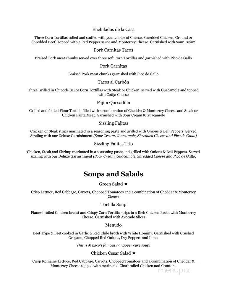 Don Pedro - Vernal, UT menu_pic