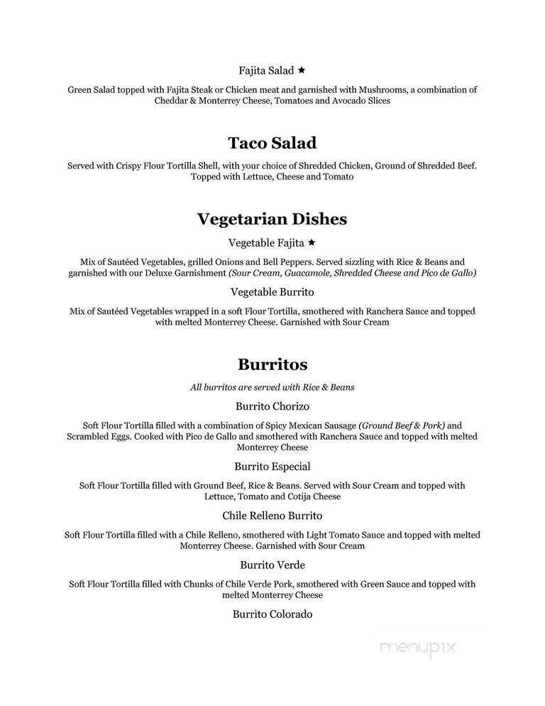 Don Pedro - Vernal, UT menu_pic