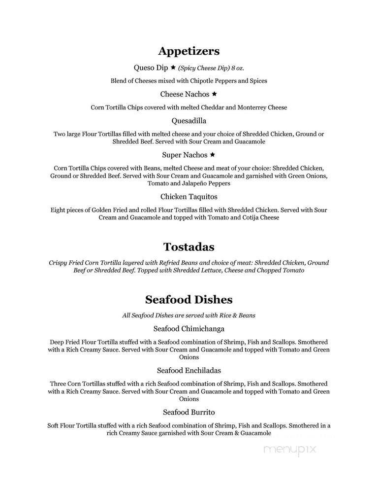 Don Pedro - Vernal, UT menu_pic