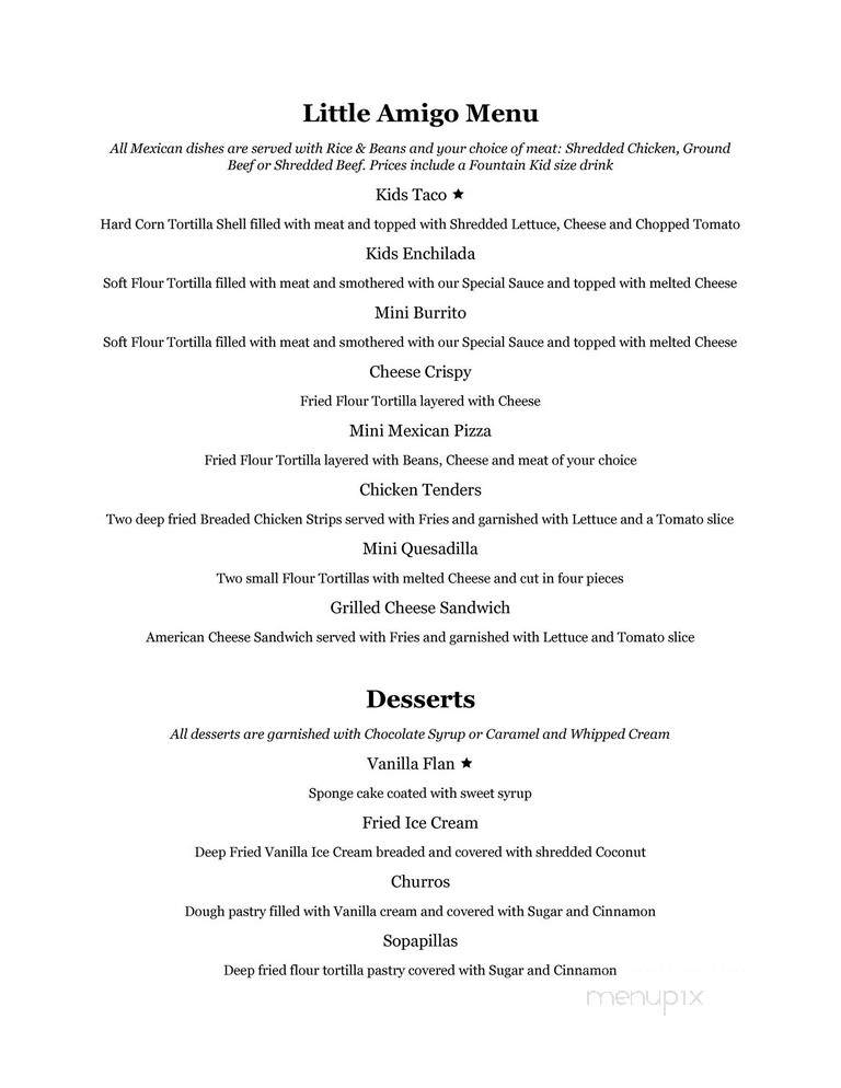 Don Pedro - Vernal, UT menu_pic