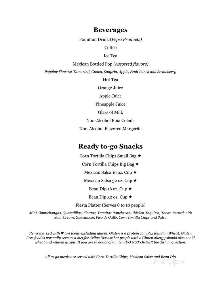 Don Pedro - Vernal, UT menu_pic
