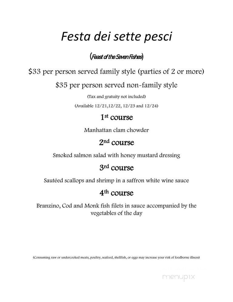 Emma's Cafe & Restaurant - Philadelphia, PA menu_pic