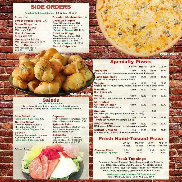 North End Pizza - Las Vegas, NV menu_pic