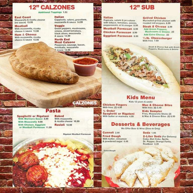 North End Pizza - Las Vegas, NV menu_pic