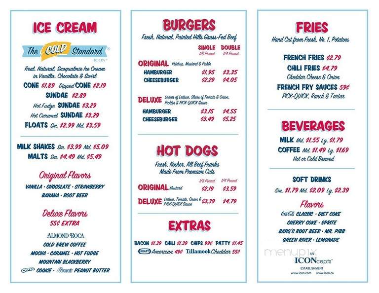Pick Quick Drive In No. 2 - Auburn, WA menu_pic