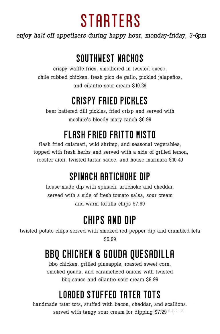 Twisted Rooster - New Baltimore, MI menu_pic