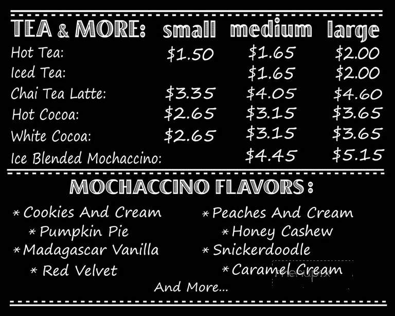 Kitty's Coffee - Cincinnati, OH menu_pic