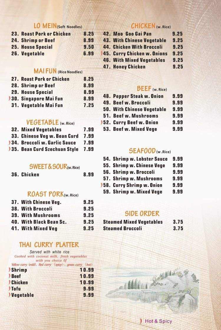 Kori Fusion Sushi Chinese - Clarksville, TN menu_pic