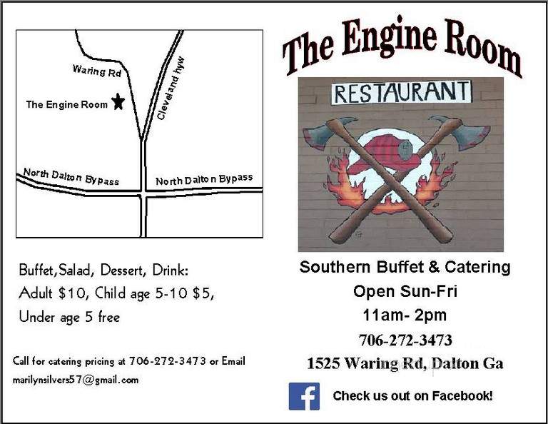 The Engine Room - Dalton, GA menu_pic