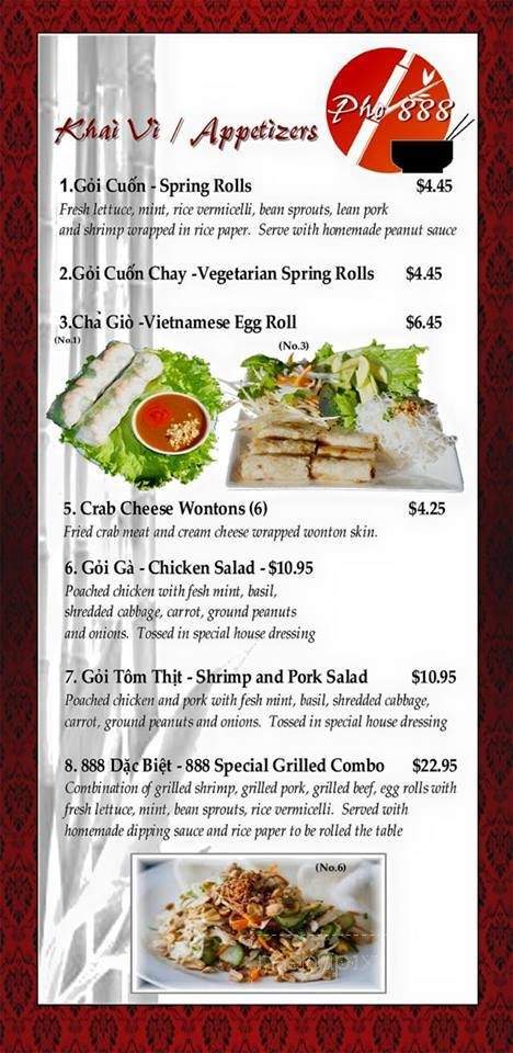 Pho888 - Denver, CO menu_pic