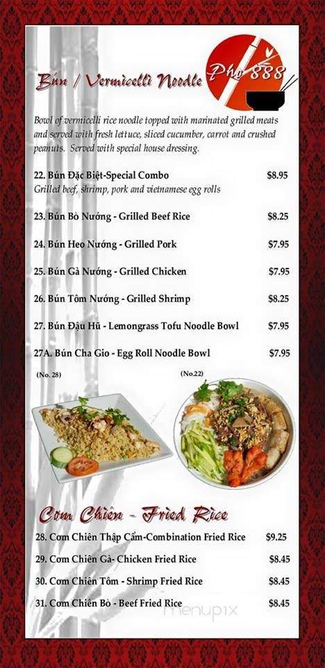 Pho888 - Denver, CO menu_pic