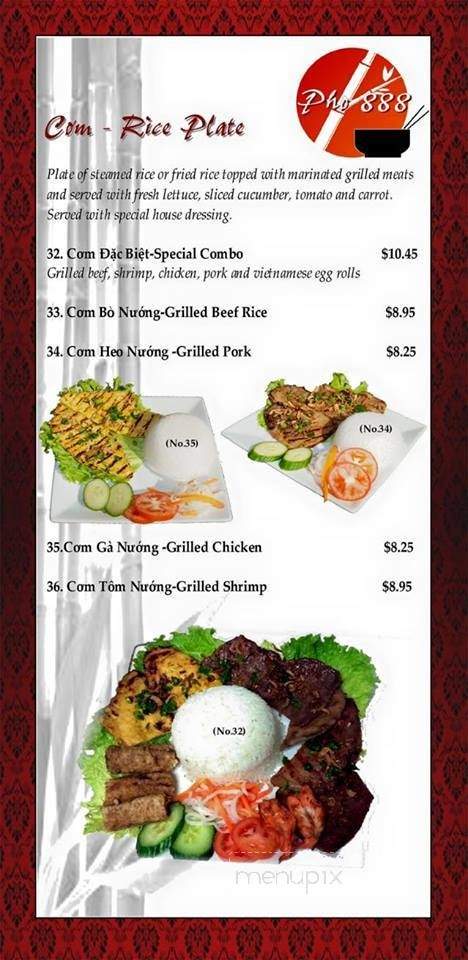 Pho888 - Denver, CO menu_pic