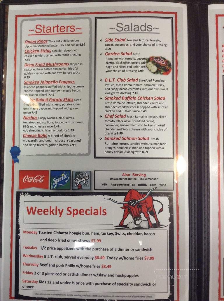 Blowin' Smoke Food Cart - Madison, WI menu_pic