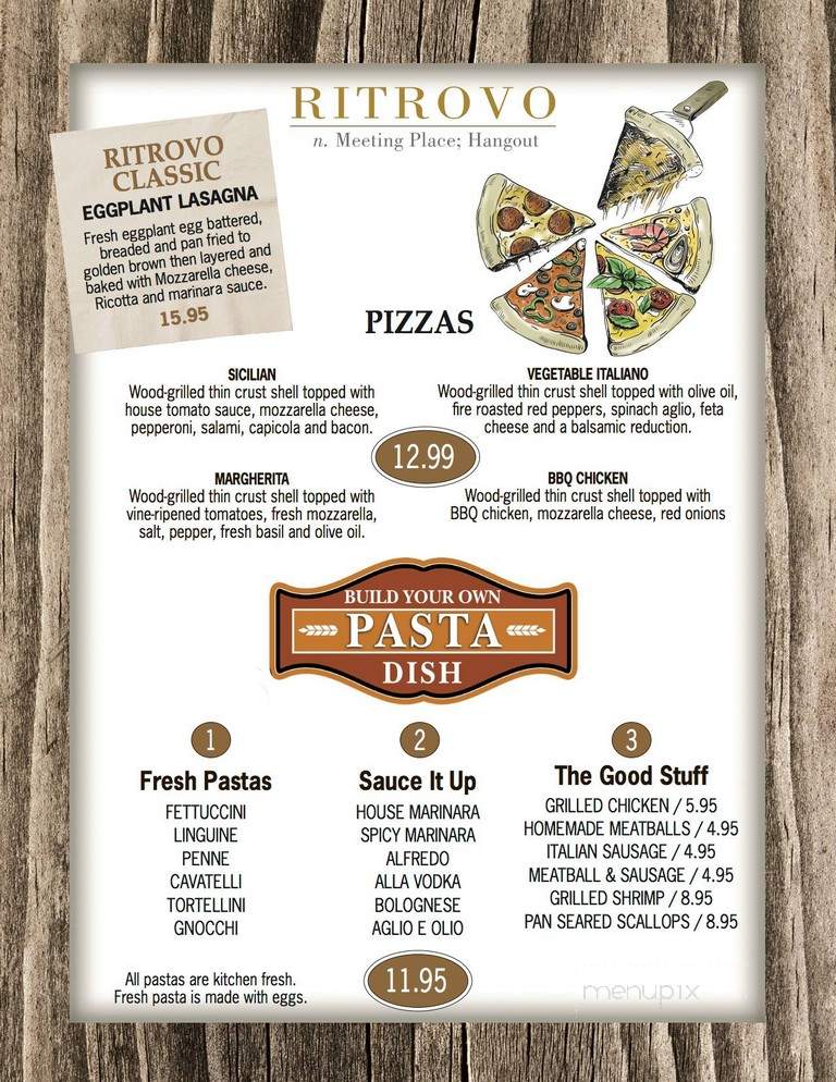 Ritrovo Italian Pub - East Greenwich, RI menu_pic