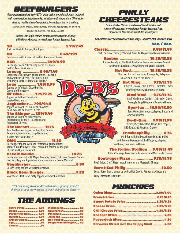 Do-B's - Emporia, KS menu_pic