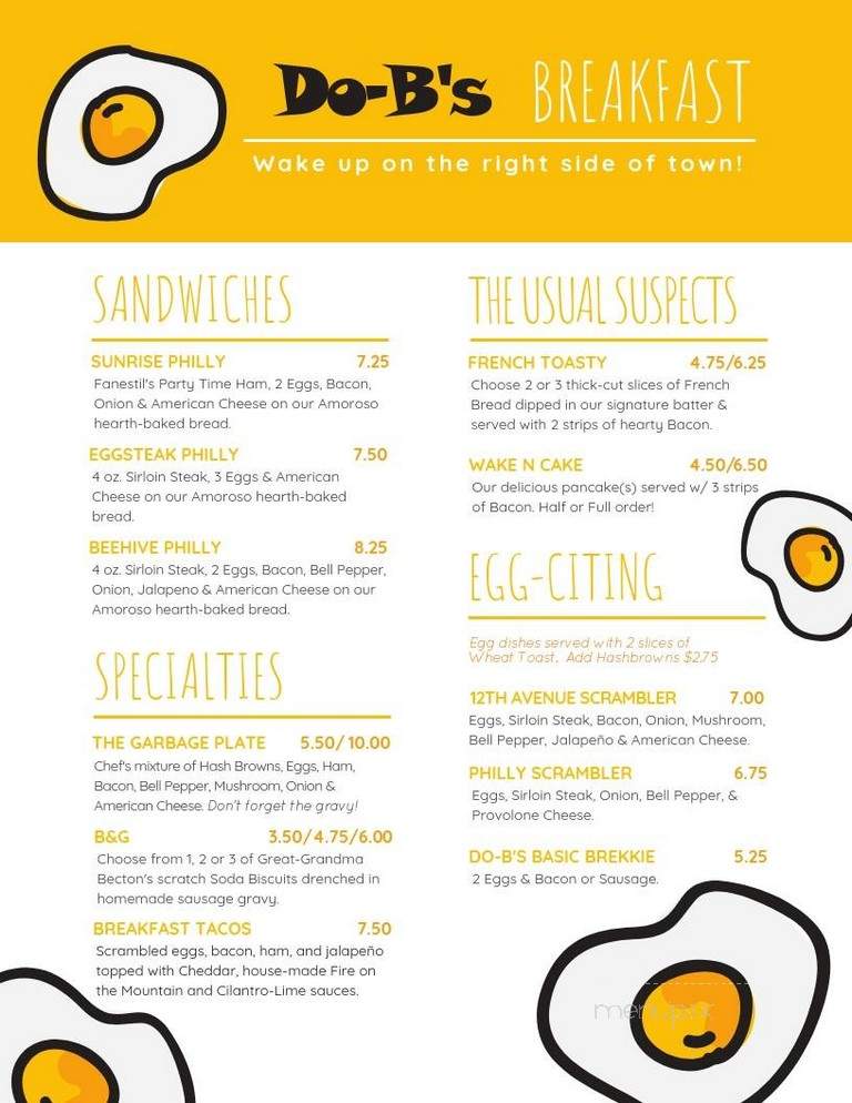 Do-B's - Emporia, KS menu_pic
